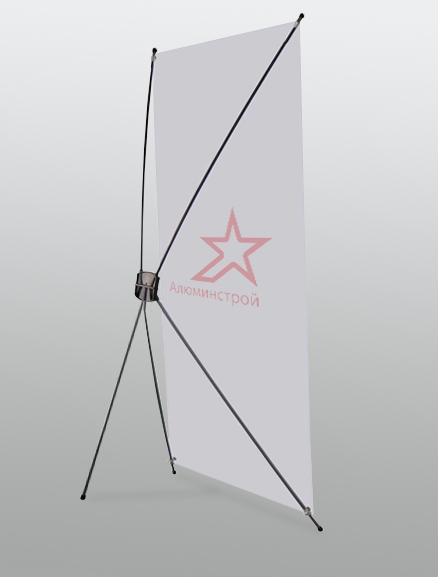 X-баннер (Стенд Паук), углепластиковый